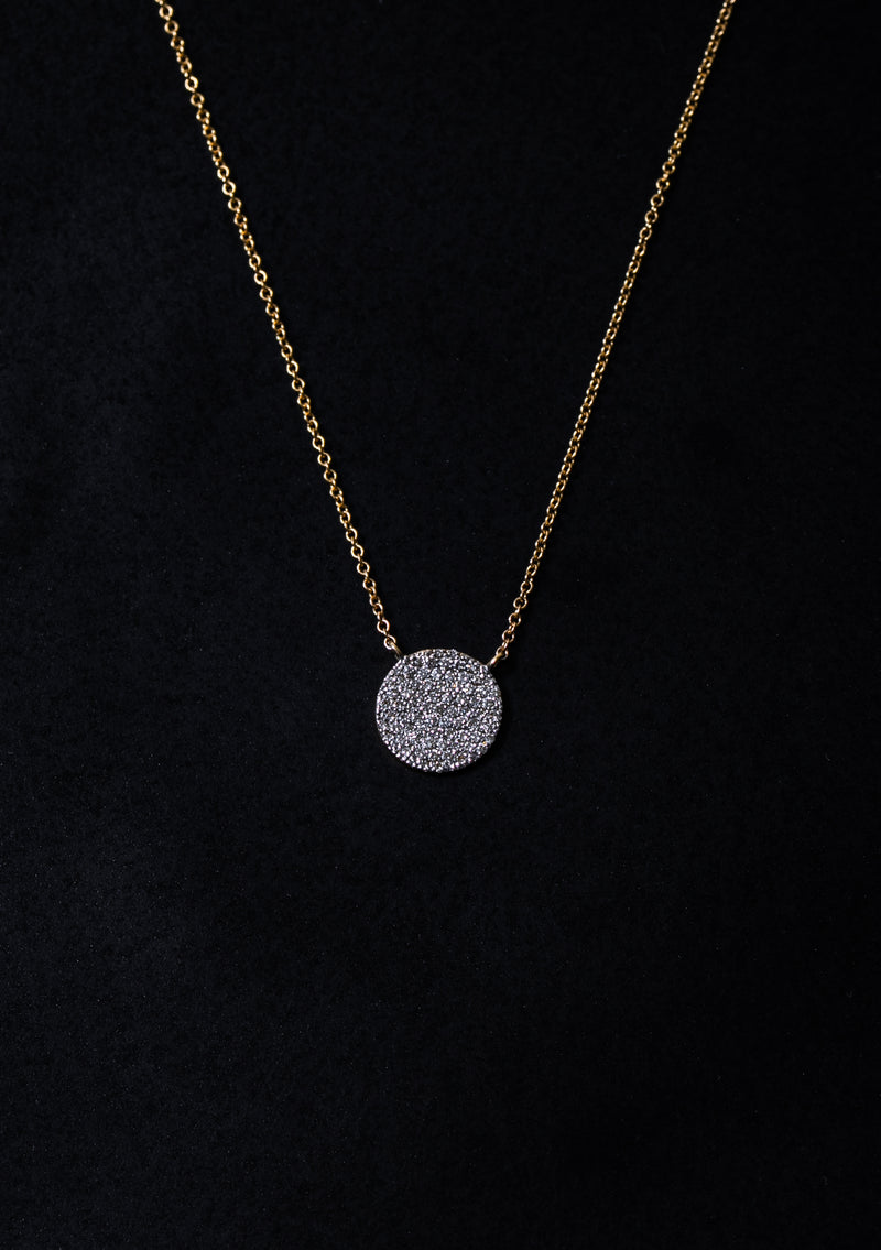 Pave Diamond Illusion Necklace